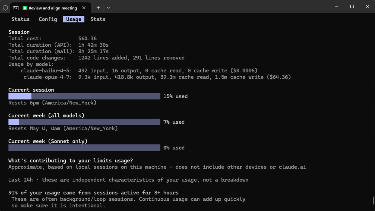 Claude Code Is Showing Me What I'd Owe on the Meter